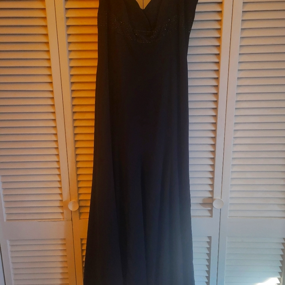 Escada Couture Black Formal Evening Gown EUR 40 / US size 8